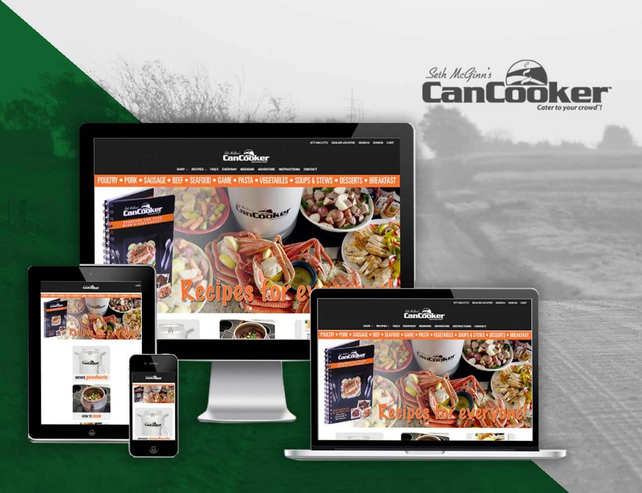 CanCooker custom website design