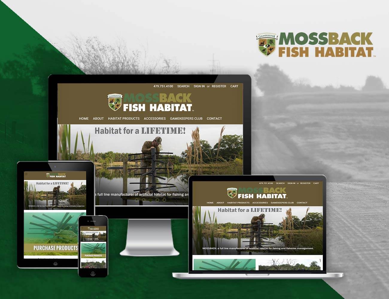 mossback fish habitat website design