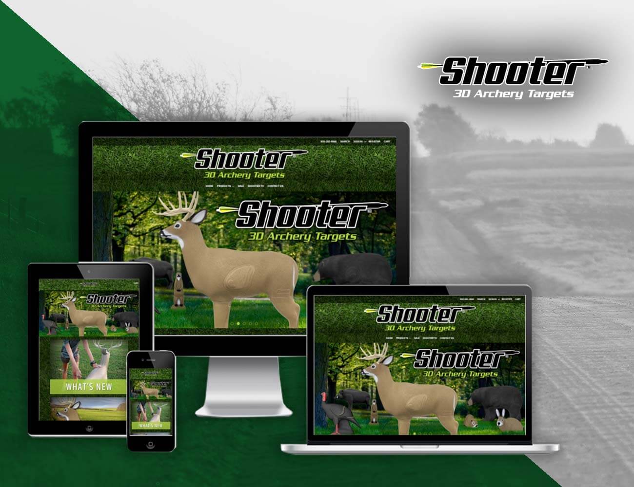 Shooter buck website design and marketing