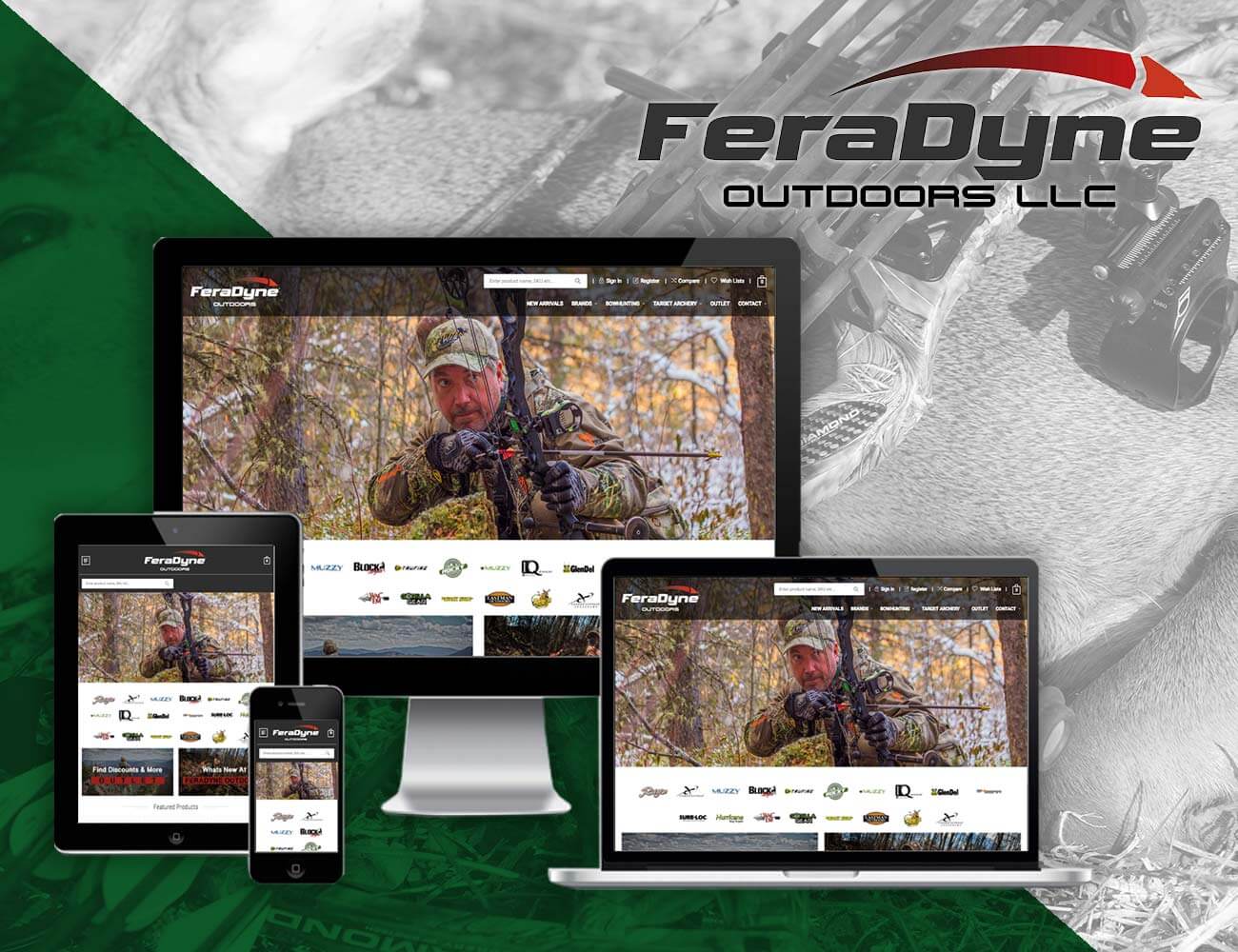FeraDyne Archery Company Website Designs