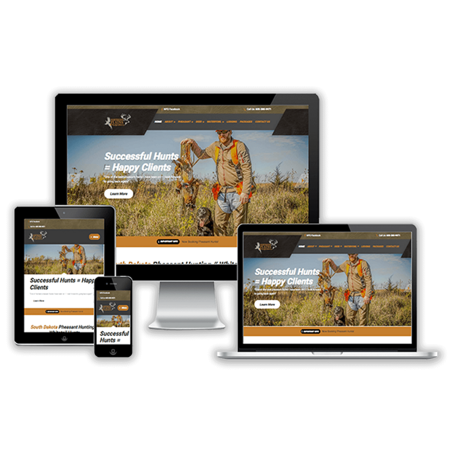 South Dakota Custom outfitter website design