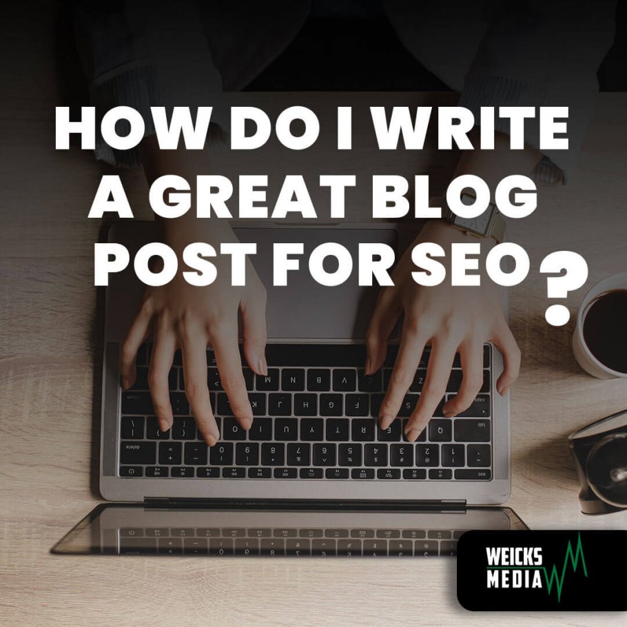 how to write a blog post for SEO