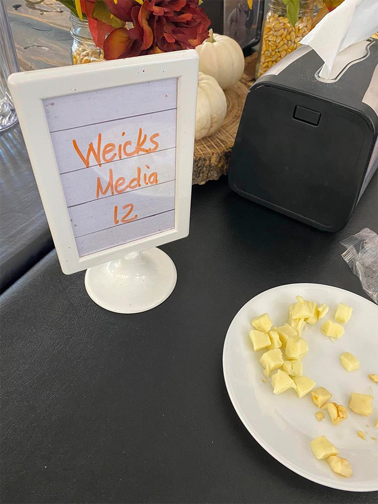 monthly team building event at Hansen's Farm Fresh Dairy in Hudson. What a great time we had doing the full tour! Weicks Media Table with Cheese curds